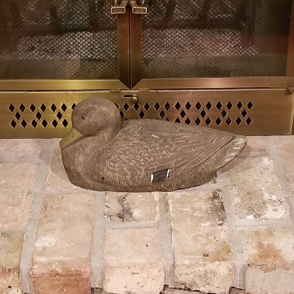 Vintage Duck Decoy, Mallard Hen, Fiber Paper Mache, Cabin Man Cave - Picture 1 of 5